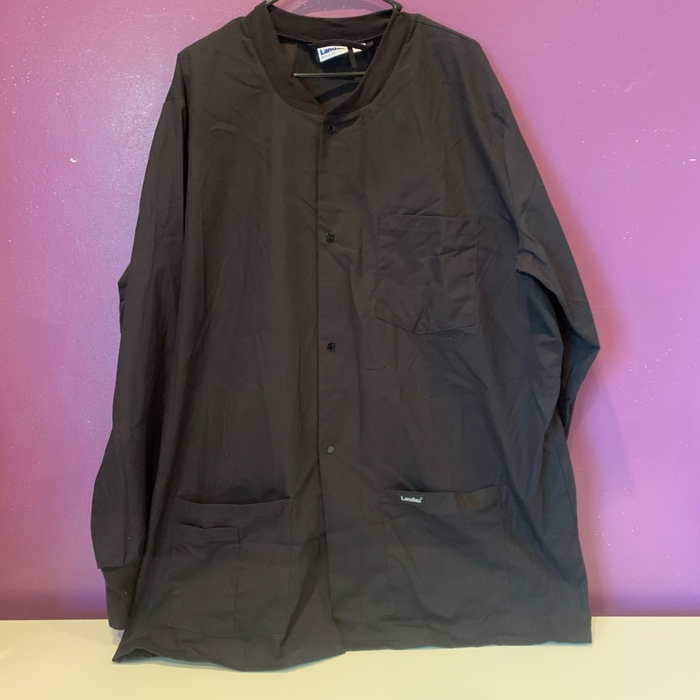 Black scrubs jacket unisex
